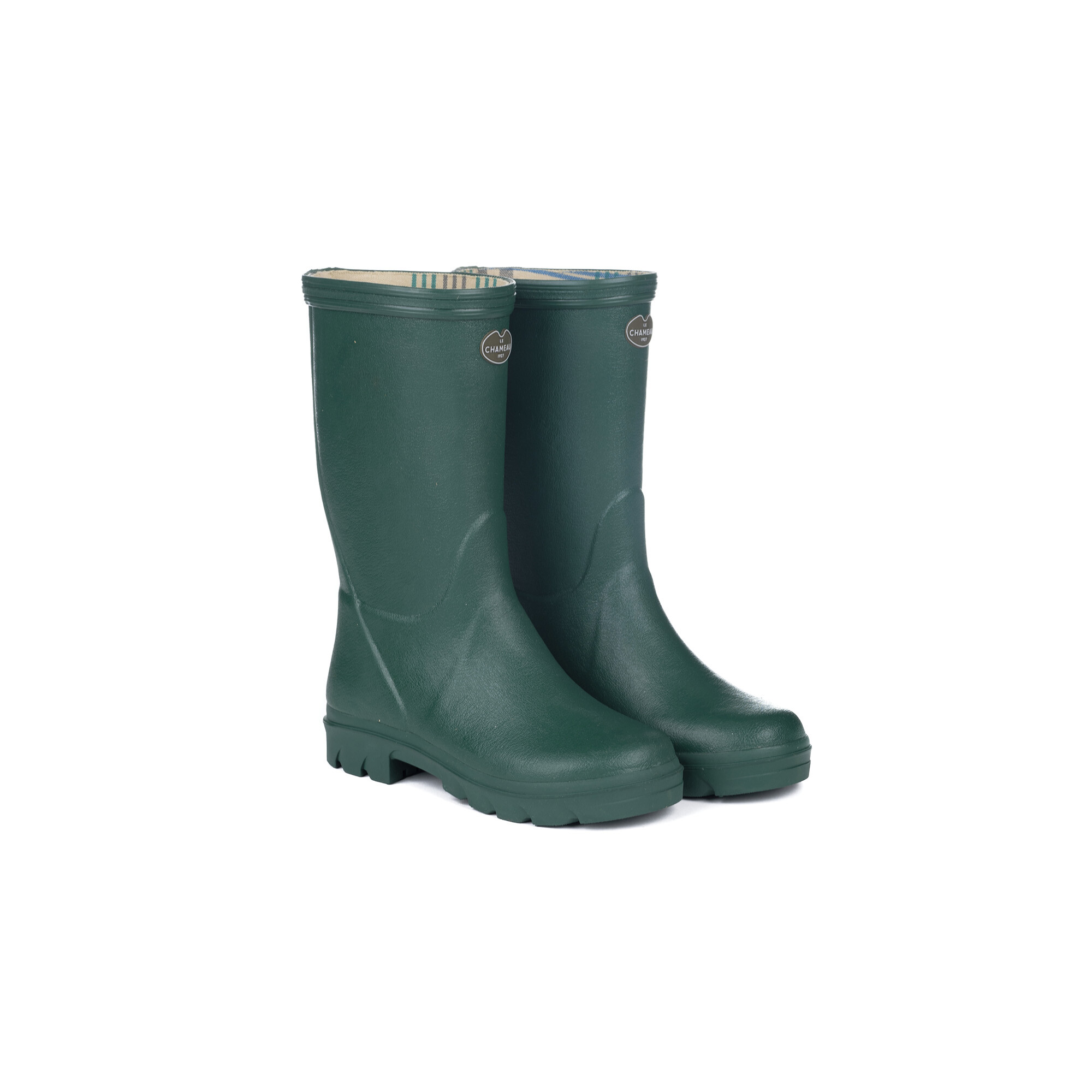 Children's Petite Aventure Jersey Lined Boot Green | Le Chameau ...