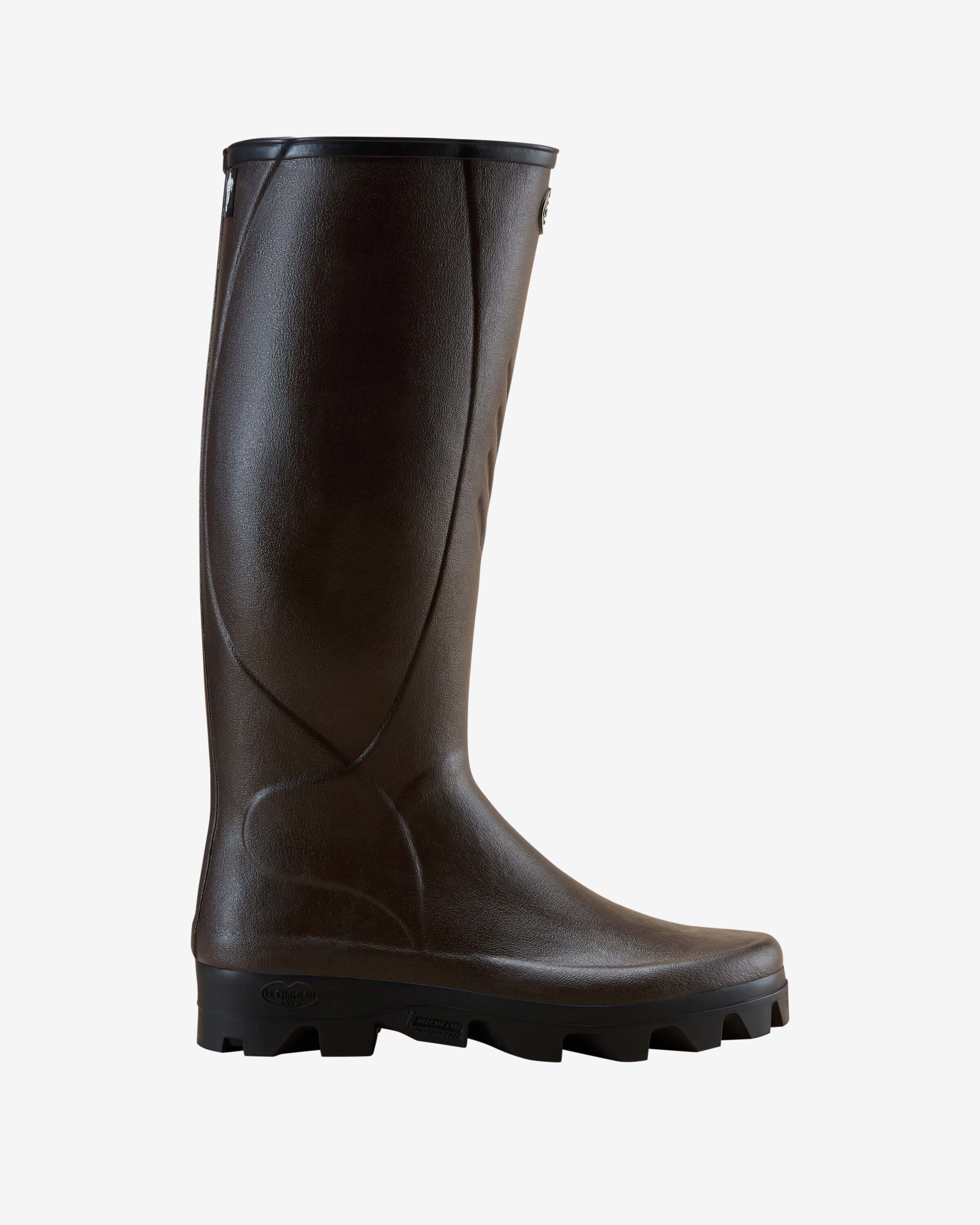 Men s Ceres Jersey Lined Boot Brown Le Chameau